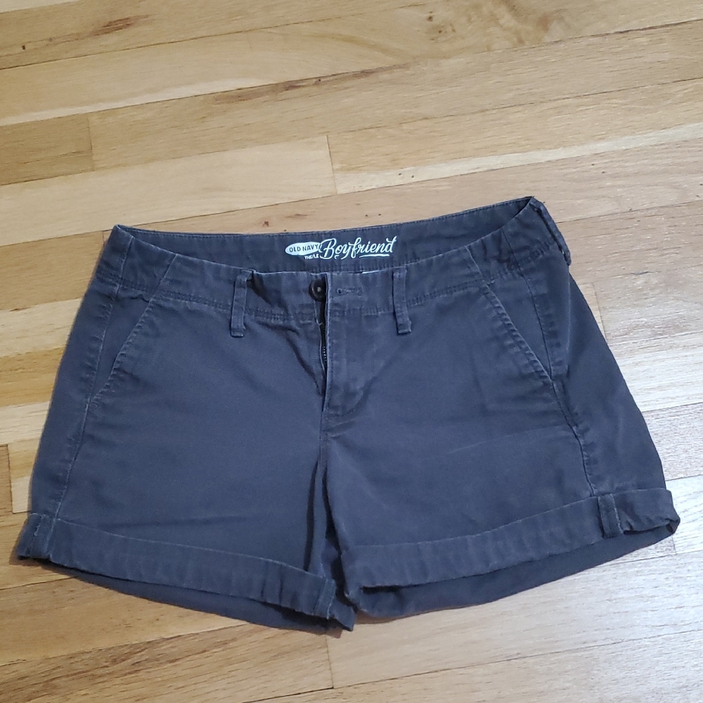 Old Navy Women's Charcoal Gray Grey Cargo Shorts Size 0